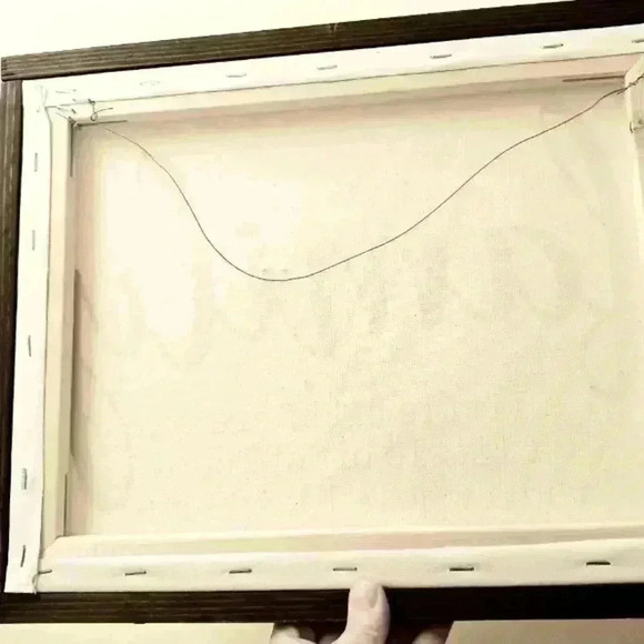 Family canvas sign framed bought from Etsy. White with black writing. - Picture 4 of 6